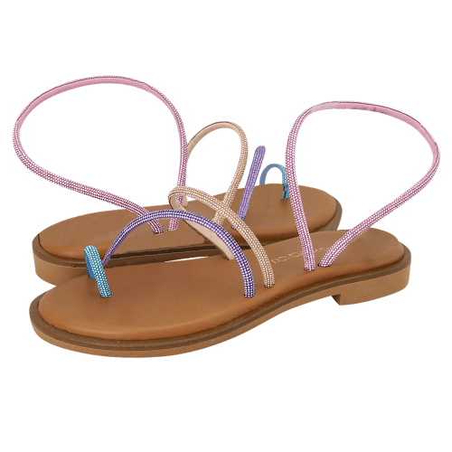 Gianna Kazakou Nere flat sandals