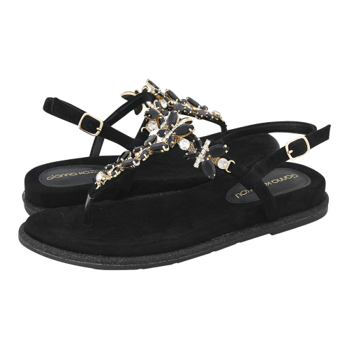 Gianna Kazakou Netter flat sandals
