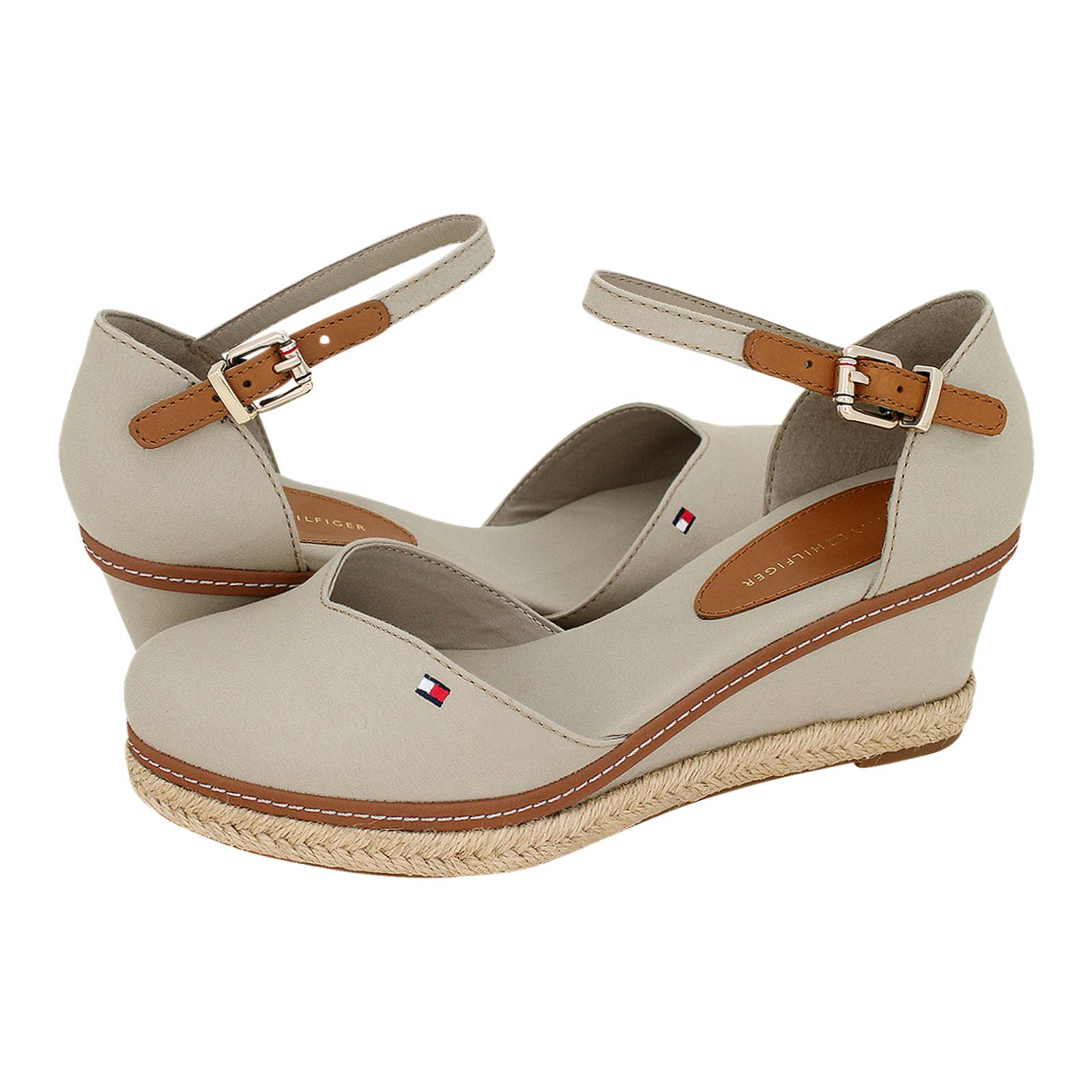 tommy hilfiger basic closed toe mid wedge